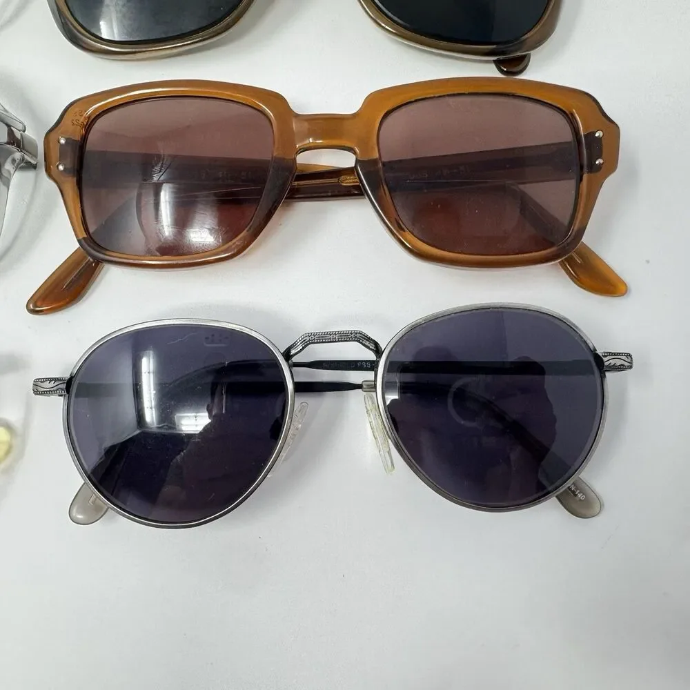 Vintage 70s 80s Eyeglass Sunglass Frames Lot 6 Luxottica Martin-Copeland
